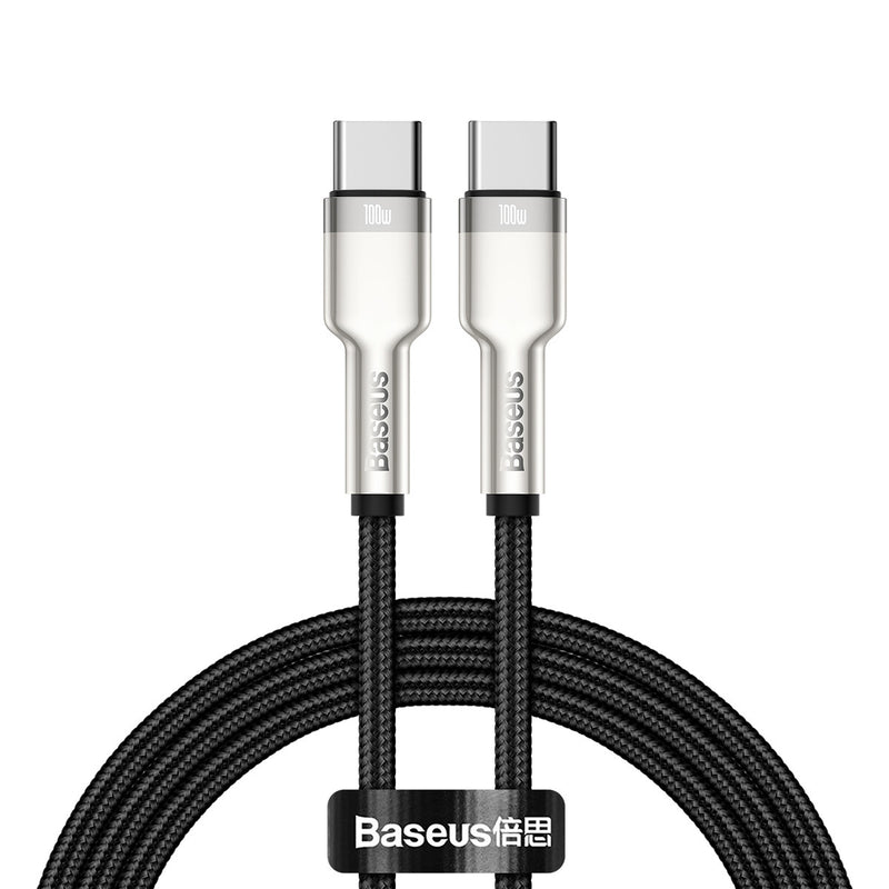 Baseus CATJK-C01 kabel til mobiltelefon Sort 1 m USB C