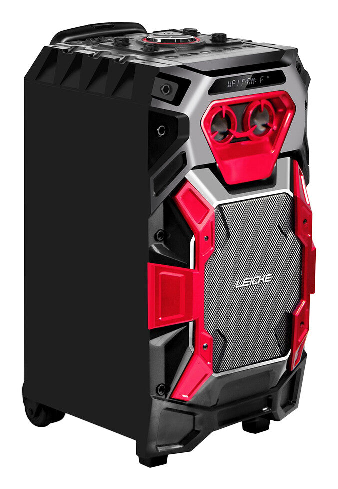 LEICKE DJ ROXXX Pro Bærbar stereohøjttaler Sort 50 W