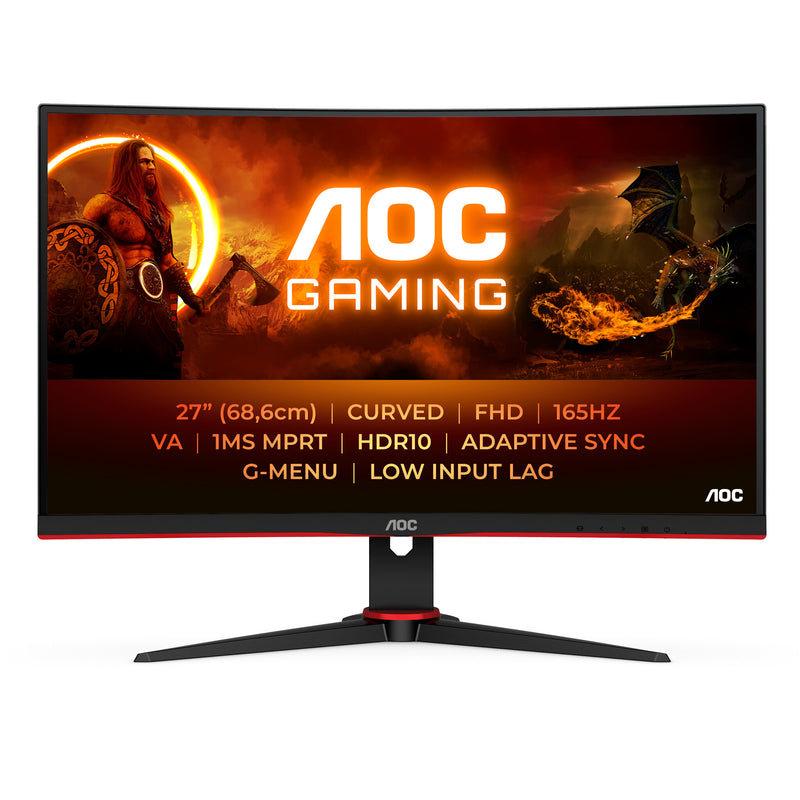 AOC G2 C27G2E/BK computerskærm 68,6 cm (27") 1920 x 1080 pixel Fuld HD Sort, Rød