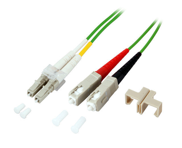 EFB Elektronik O0323.2OM5 InfiniBand og fiberoptisk kabel 2 m 2x SC 2x LC Grøn