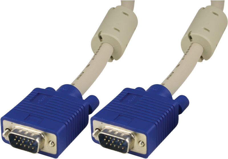 Deltaco Monitorkabel RGB HD15 han/han 3m, uden 9-pin