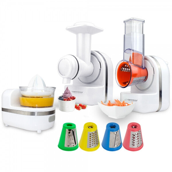 Esperanza EKM027 Elektriske rivejern og spiralizer Elektrisk rivejern Plast Hvid