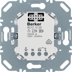 Berker 85121200 strømrelæ Metallic, Hvid