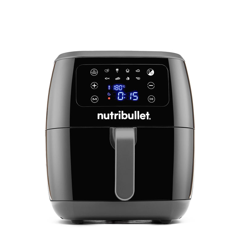 NutriBullet XXL Digital Air Fryer Enkelt 7 L Enkeltstående 1800 W Varmluftsteger Sort