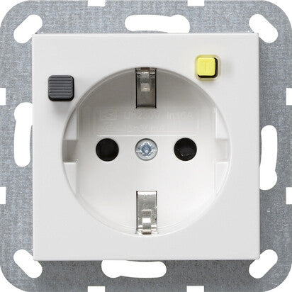 GIRA 2677 03 stikkontakt Type F Hvid