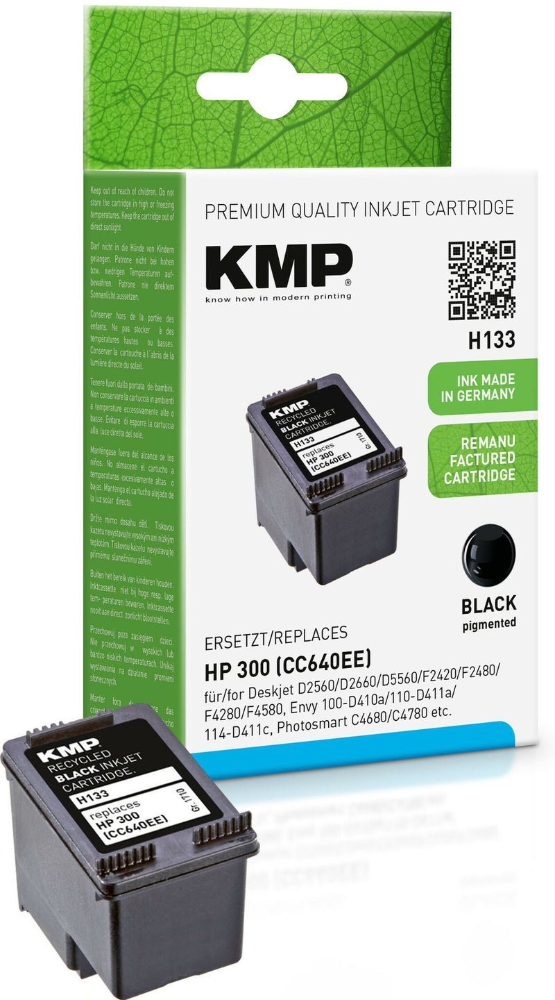 KMP H133 blækpatron 1 stk Sort