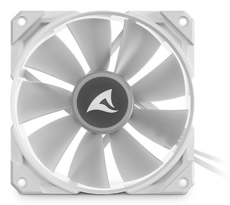 Sharkoon F50 Computerkabinet Ventilator 12 cm Grå, Hvid