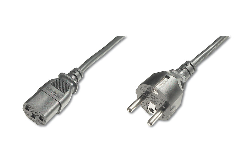 Digitus AK-440101-018-S el-ledning Sort 1,8 m CEE7/7 IEC C13