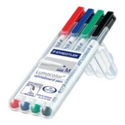 Staedtler 301 WP4 speedmarker 4 stk Fin spids Sort, Blå, Grøn, Rød