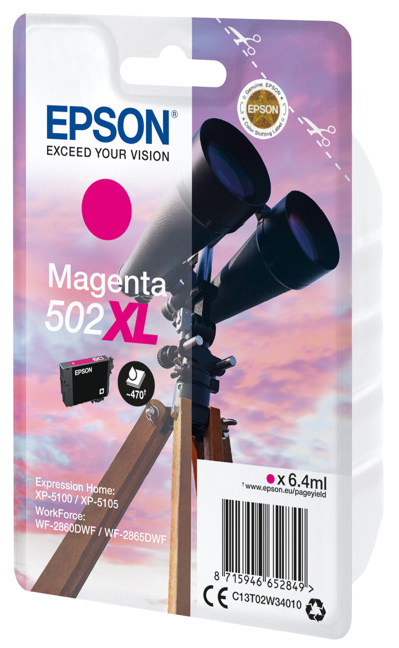Epson 502XL blækpatron 1 stk Original High (L) Yield Magenta