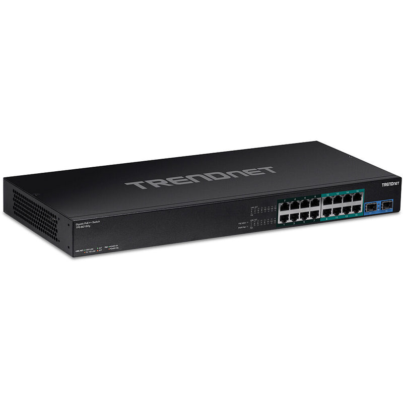 Trendnet TPE-BG182G netværksswitch Ikke administreret Gigabit Ethernet (10/100/1000) Strøm over Ethernet (PoE) 1U Sort