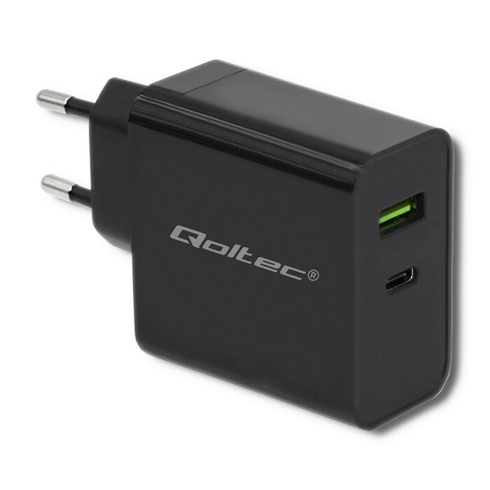 Qoltec 51717 strømadapter og vekselret Indendørs 42 W Sort