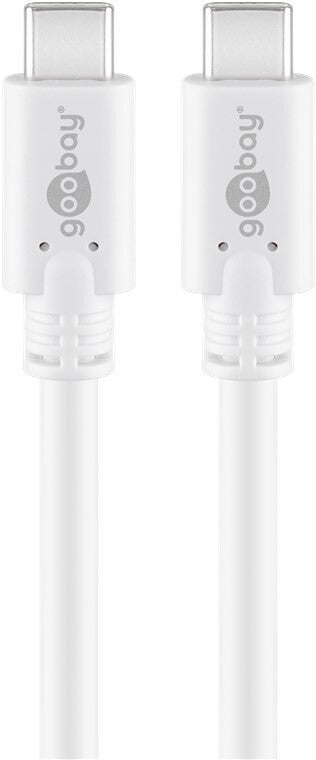 Goobay 67194 USB-kabel USB 3.2 Gen 2 (3.1 Gen 2) 1 m USB C 5 Gbit/sek. Hvid