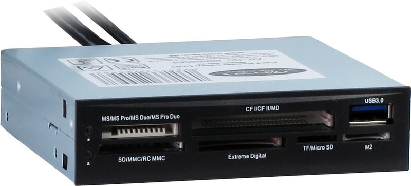 Inter-Tech CI-01 kortlæser USB 3.2 Gen 1 (3.1 Gen 1) Intern Sort