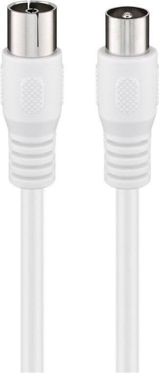 Goobay 66615 koaxial kabel 3 m Hvid