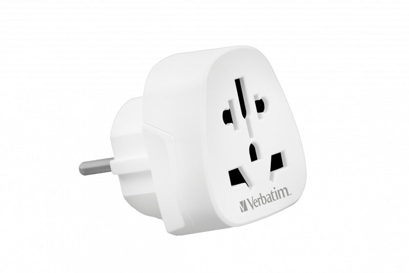 Verbatim WTEU-02 strømstik adapter Type F Universel Hvid
