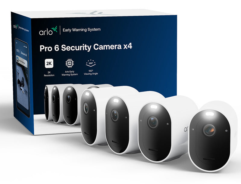 Arlo Pro VMC4470P IP Kamera 4er Set IP-sikkerhedskamera Udendørs 2560 x 1440 pixel Loft/væg