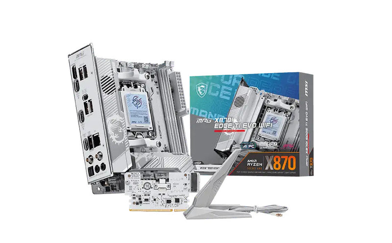 MSI MPG X870I EDGE TI EVO WIFI bundkort AMD X870 Sokkel AM5 mini ITX