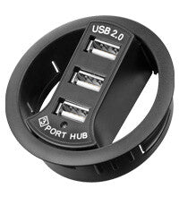 Goobay 93893 interface hub USB 2.0 480 Mbit/s Sort
