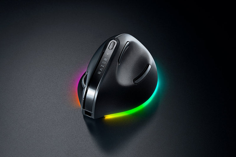Razer Pro Click V2 Vertical mus Universel Højre hånd RF Wireless + Bluetooth + USB Type-C Optisk 30000 dpi