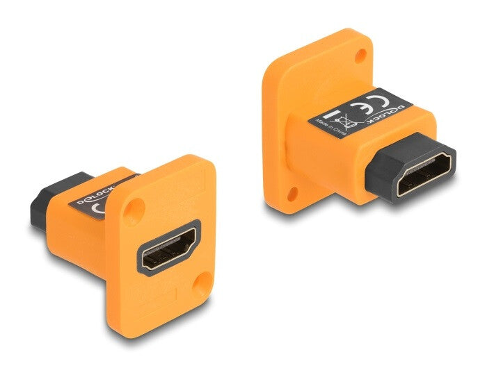 DeLOCK 88001 kabel kønsskifter HDMI-A Orange