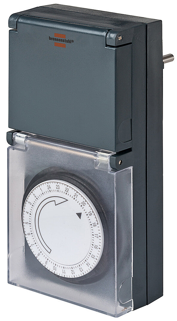 Brennenstuhl 1506460 elektronisk tæller Sort Daglig timer