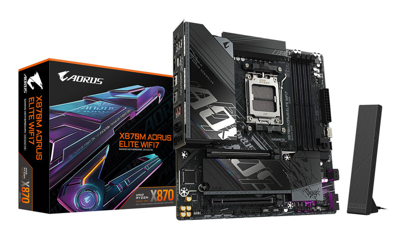 GIGABYTE X870M AORUS ELITE WIFI7 AMD X870 Sokkel AM5 micro ATX