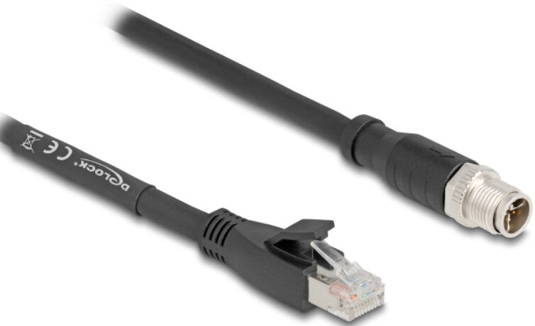 DeLOCK 80579 netværkskabel Sort 2 m Cat5e S/FTP (S-STP)