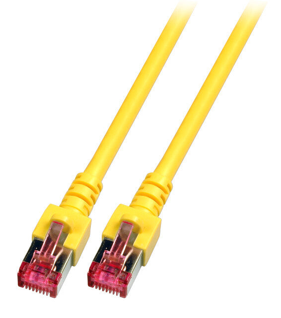 EFB Elektronik RJ45 Patchkabel S/FTP, Cat.6, LSZH, 0.15m, gelb netværkskabel Gul 0,15 m Cat6 S/FTP (S-STP)