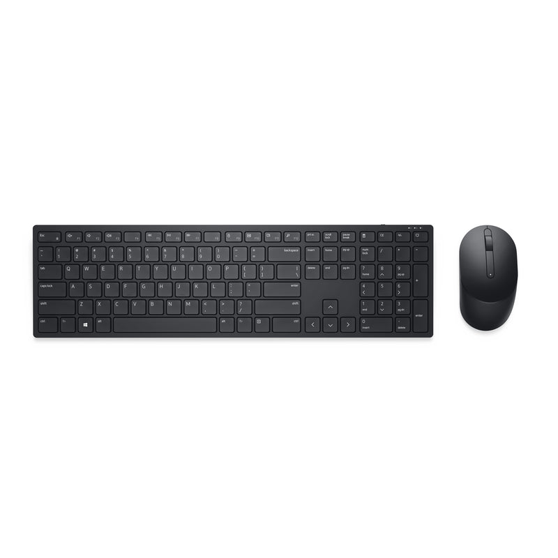 DELL KM5221W tastatur Mus inkluderet Kontor RF trådløst QWERTY Nordisk Sort