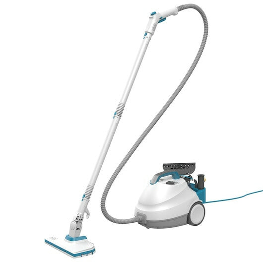 Black & Decker BHSMP2314-QS damprenser Cylinderdamp rengøringsmiddel 1,2 L 2300 W Blå, Hvid