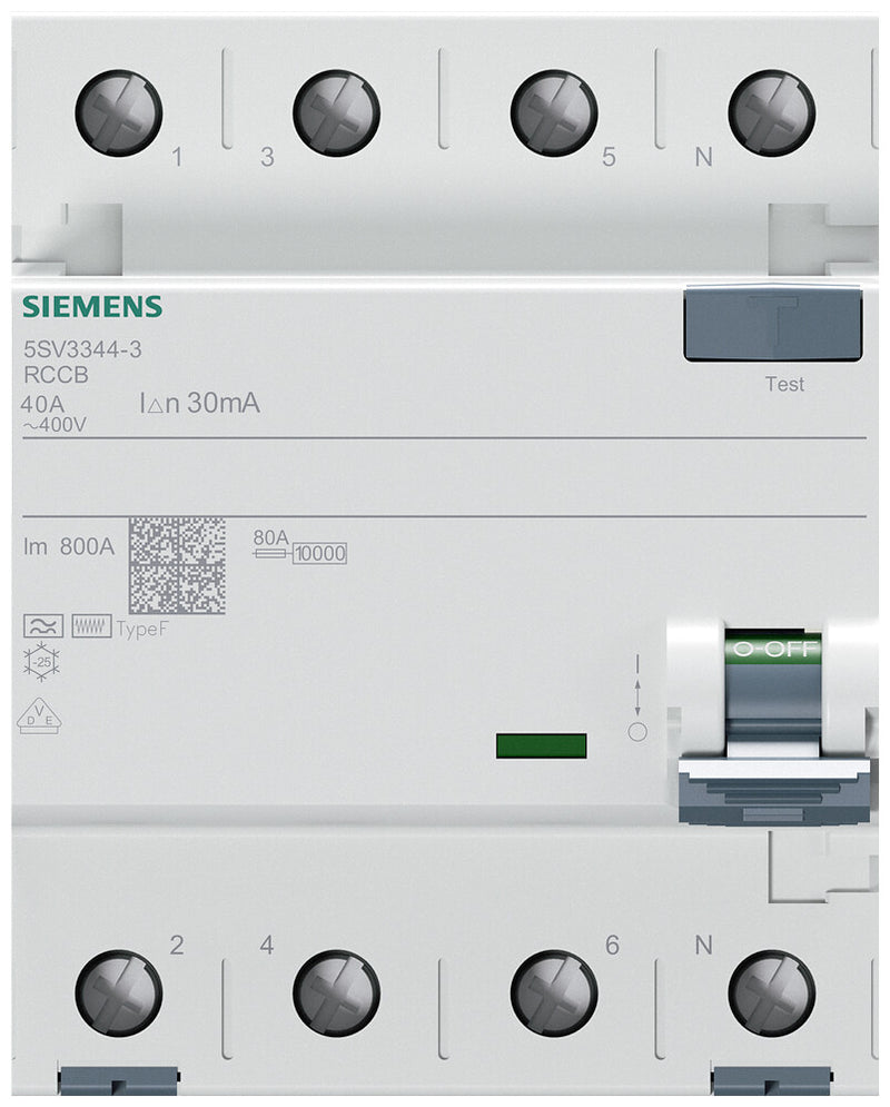 Siemens 5SV3344-3 kredsløbsafbryder 4P
