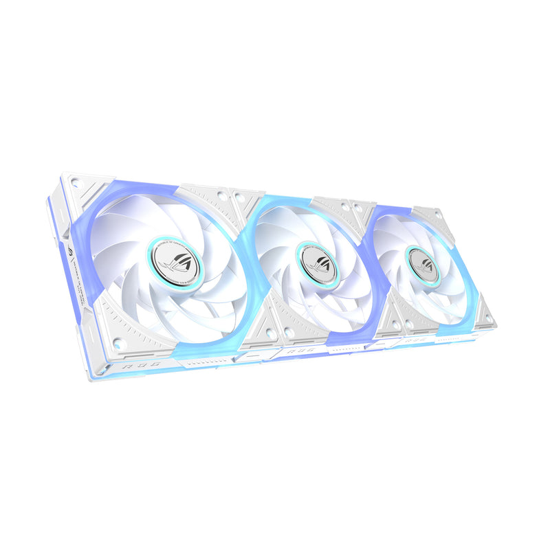 ASUS ROG Eurux GR120 ARGB Reverse Fan White Edition - Triple Pack Computerkabinet Ventilator 12 cm Hvid 3 stk