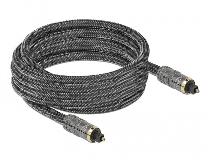 DeLOCK 86986 lydkabel 5 m Toslink Anthracit