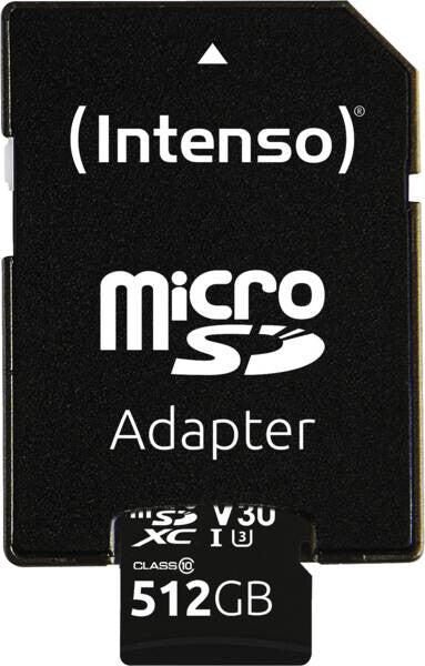 Intenso 3433493 hukommelseskort 512 GB MicroSDXC UHS-I Klasse 10