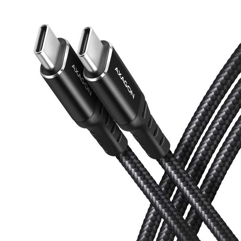 Axagon BUCM-CM10AB USB-kabel USB 2.0 1 m USB C 0,48 Gbit/sek. 60 W Sort