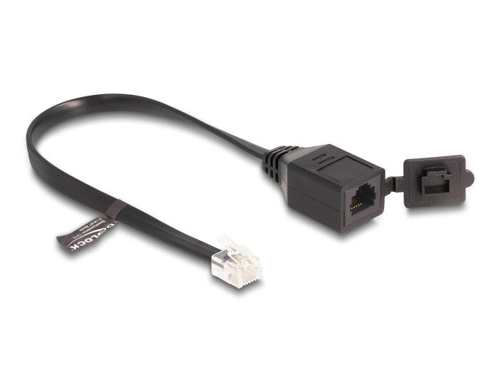 DeLOCK 88009 telefonkabel 0,2 m Sort