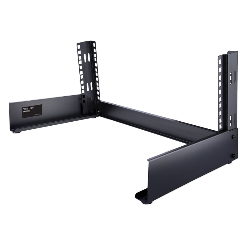 StarTech.com RK4OD stativ 4U Fritstående reol Sort