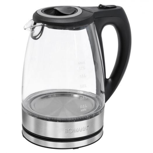 Bomann WKS 6032 G CB elkedel 1,7 L 2200 W Transparent