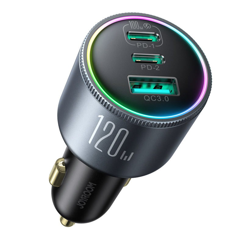 JOYROOM JR-CCN07 oplader til mobil enhed Universel Sort Cigartænder Hurtig opladning Automatisk