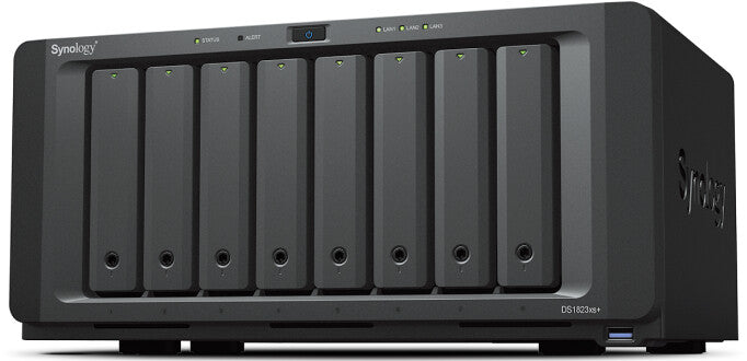 Synology DiskStation DS1823XS+ NAS & lagringsserver Tower Ryzen Embedded V1780B 8 GB DDR4 0 TB DiskStation Manager Sort