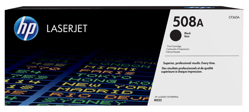 HP Original 508A LaserJet-tonerpatron, sort
