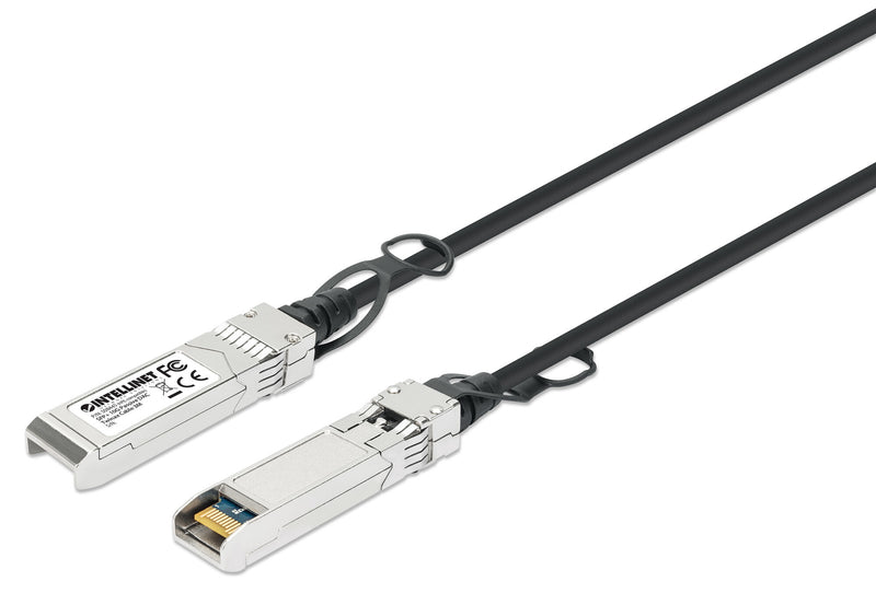 Intellinet 508445 InfiniBand og fiberoptisk kabel 3 m SFP+ Sort, Sølv