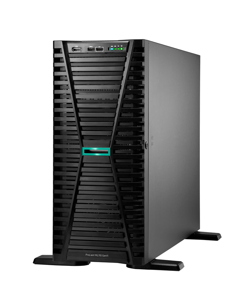 HPE ProLiant ML110 Gen11 3408U 1.8GHz 8-core 1P 16GB-R VROC 4LFF 1000W RPS server 0 GB Tårn (4,5U) Intel® Xeon Bronze 1,8 GHz DDR5-SDRAM