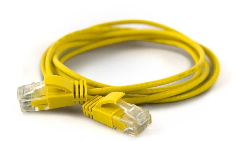 Wantec 7284 netværkskabel Gul 0,5 m Cat6a U/UTP (UTP)