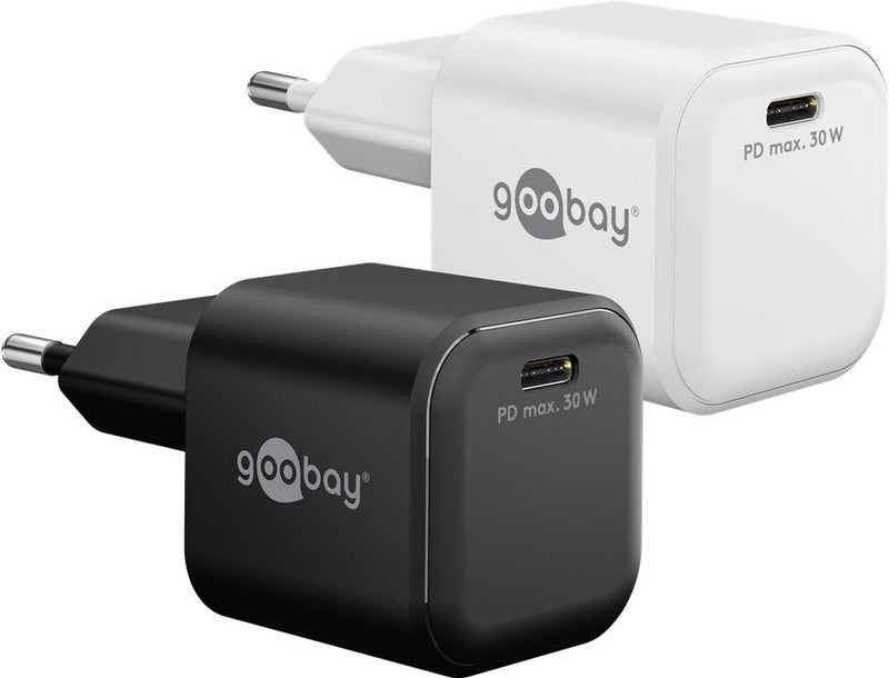 Goobay 79152 oplader til mobil enhed Universel Sort Vekselstrøm Hurtig opladning Indendørs