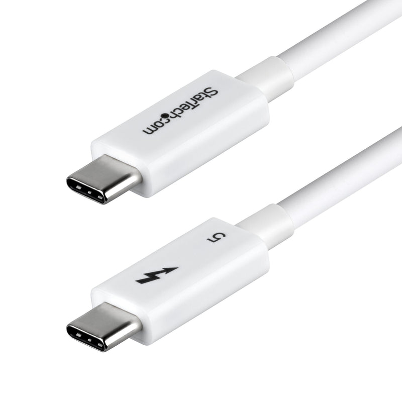 StarTech.com TBLT5MM80CM240WWH Thunderbolt kabel 0,8 m 120 Gbit/sek. Hvid