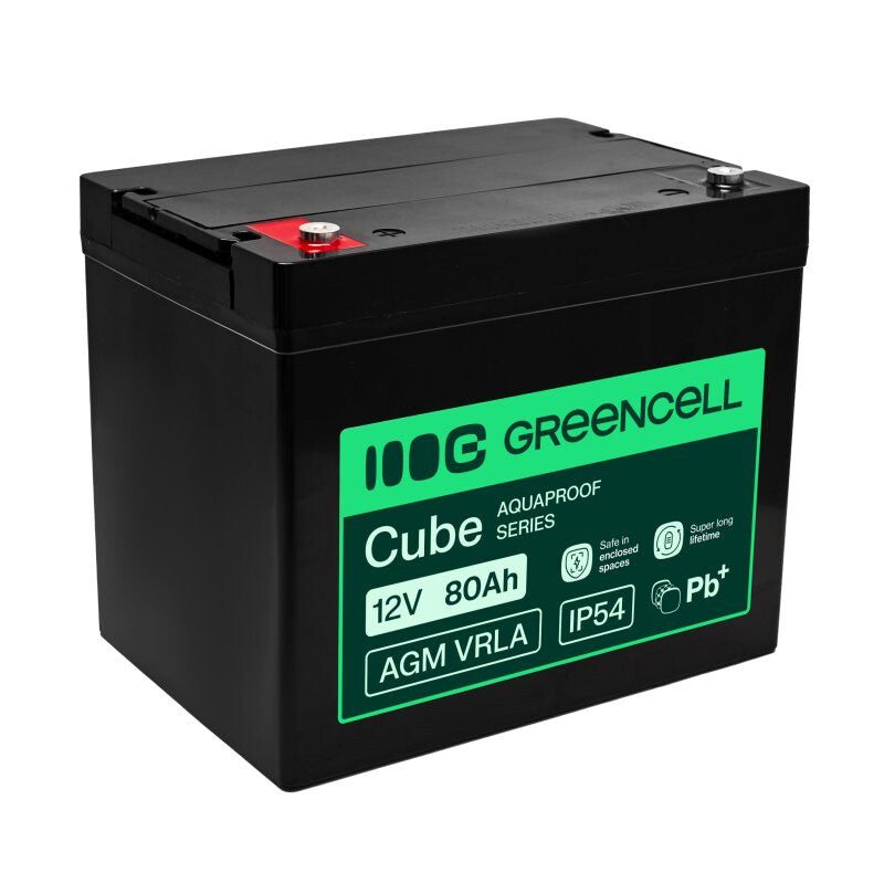 Green Cell AGM12V80AH-H UPS batteri Blybatterier (VRLA) 12 V 80 At