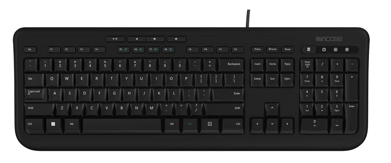 Incase Designed by Microsoft Wired Keyboard 600 tastatur Universel USB QWERTY UK engelsk Sort