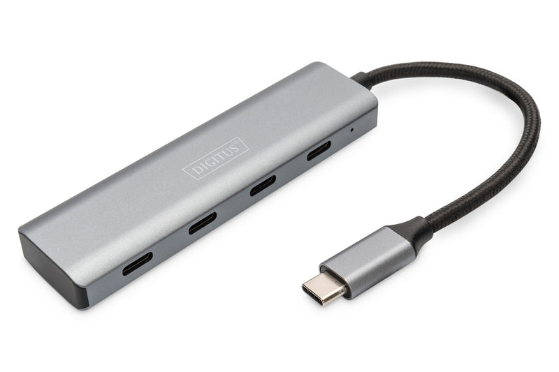 Digitus DA-70246 interface hub USB 3.2 Gen 1 (3.1 Gen 1) Type-C 5000 Mbit/s Grå